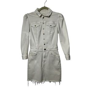 Mother Puffy Bruiser Mini Dress Size XS Cream Classic timeless clean girl